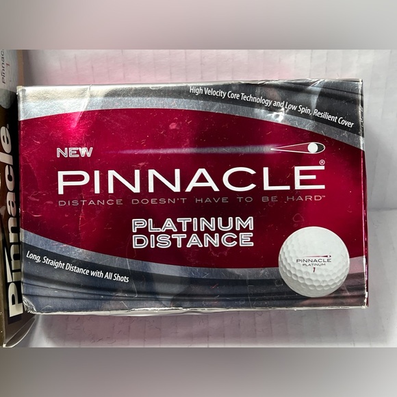 Pinnacle Platinum & Gold Distance 15 Golf Balls LOT Set NIB Sleeves - Picture 3 of 16